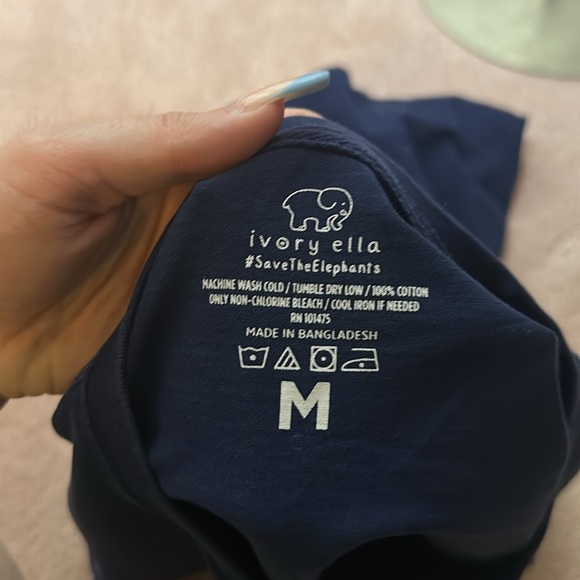 Ivory Ella Elephant Graphic T-Shirt 100% Cotton - Picture 5 of 5